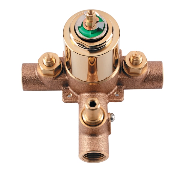 Tub and Shower Valve Only, Polished Brass